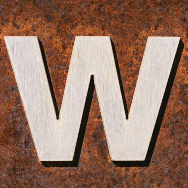 istock Metal Capital Letter W 1188248734