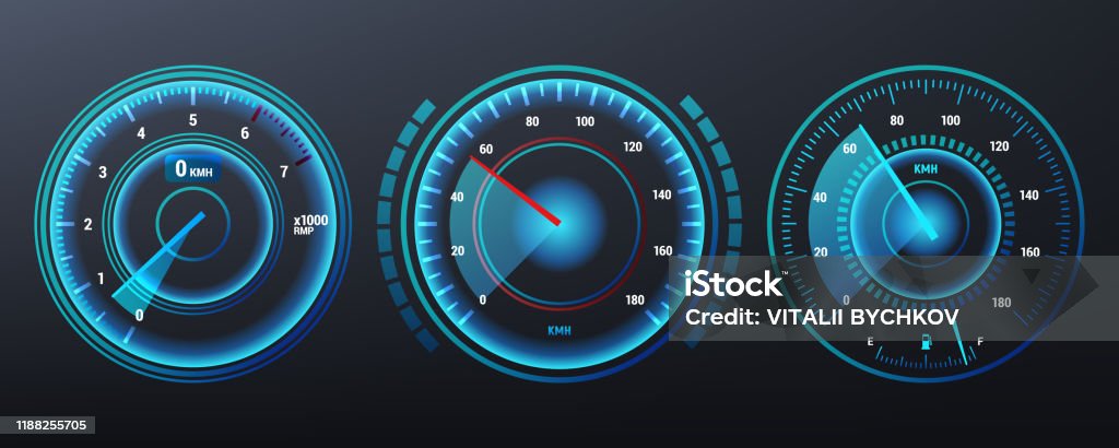 Car Speed Check Device Car Speedometer Tachometer For Dashboard Analog Device For Measuring ...