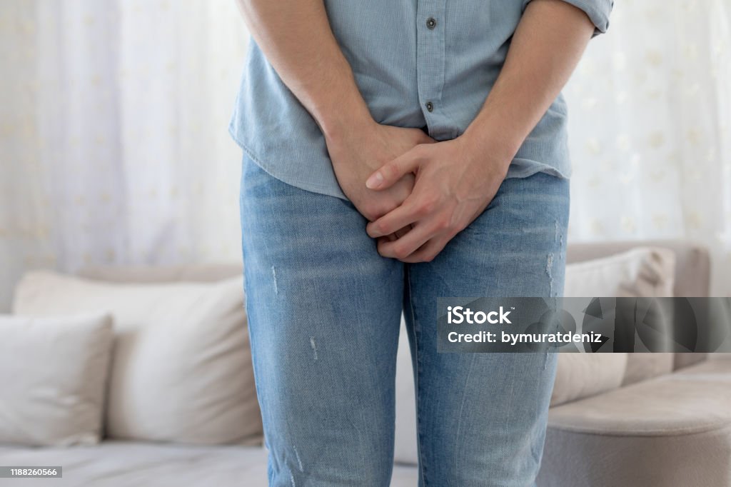 Sick man prostate Prostate Gland Stock Photo