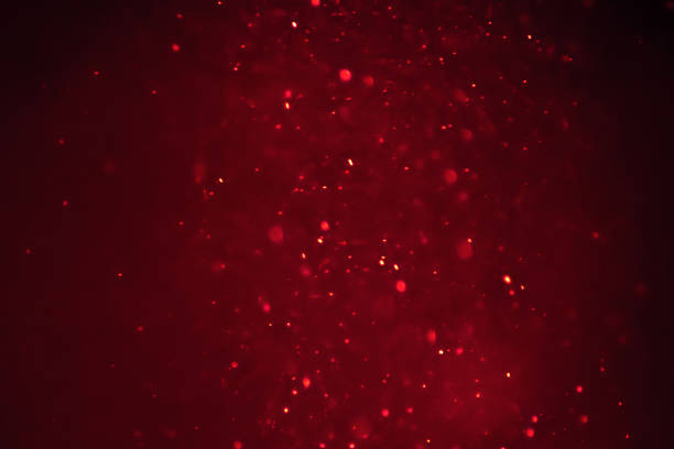 istock christmas red light shine flowing in horizon particles bokeh loopable on black background, holiday congratulation greeting party happy christmas and valentine day love 1188264077