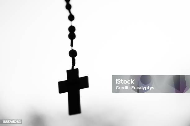 Rosary In Window Stock Photo - Download Image Now - Rosary Beads, Catholicism, Christianity