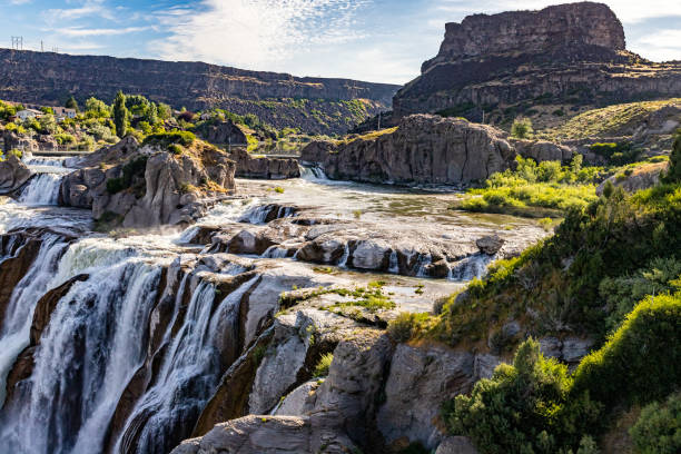 쇼숀 폴스 아이다호 - shoshone falls 뉴스 사진 이미지