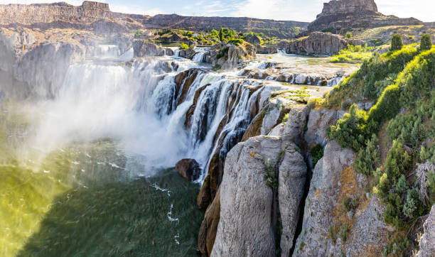 wodospad shoshone idaho - shoshone falls zdjęcia i obrazy z banku zdjęć