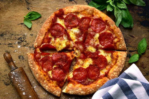 istock Traditional italian pizza pepperoni 1188270640