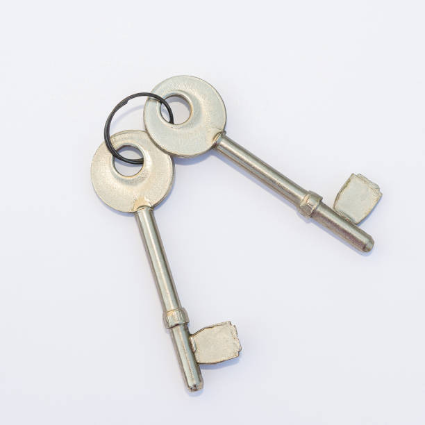 istock Vintage keys isolated on white background 1188271117