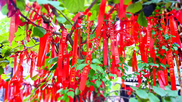 istock red oriental blessing amulets, scrolls & talisman for fortune, love, luck & wealth 1188274134
