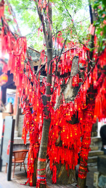 istock red oriental blessing amulets, scrolls & talisman for fortune, love, luck & wealth 1188274161