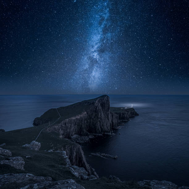 istock Neist point lighthouse at night, Isle of Skye, Scotland 1188277731