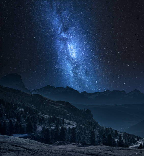 istock Milky way over passo gardena at night, Dolomites, Itally 1188279280