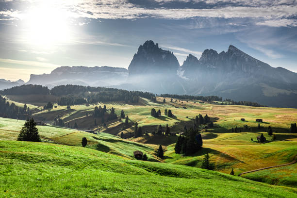 istock Sunrise in Alpe di Siusi, Dolomites in autumn 1188279874