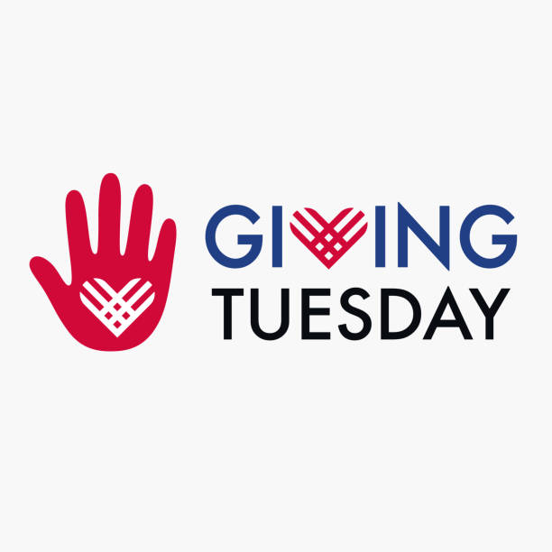 ilustraciones, imágenes clip art, dibujos animados e iconos de stock de dar diseño de banner del martes - giving tuesday
