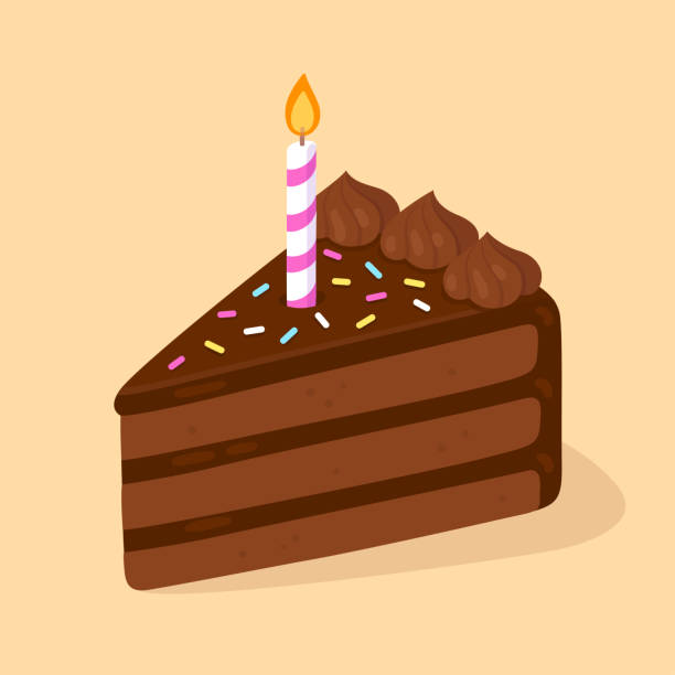 Chocolate Cake With Candle Stock Illustration - Download Image Now - Birthday Cake, Cake, Slice of Cake - iStock Chocolate Cake With Candle Stock Illustration - Download Image Now - Birthday Cake, Cake, Slice of Cake - iStock