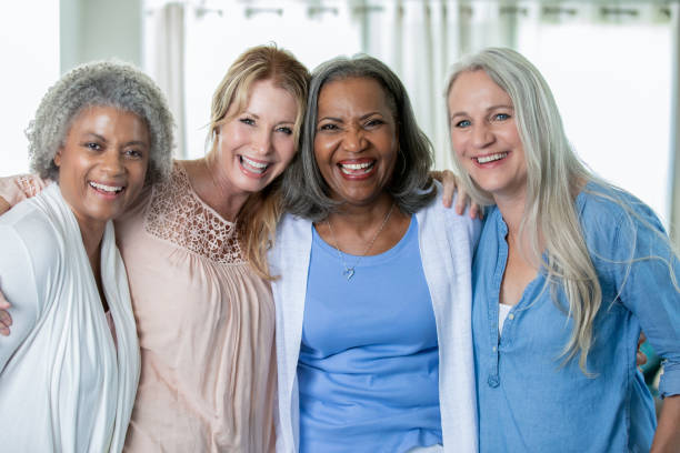 istock Senior women smile together 1188287926