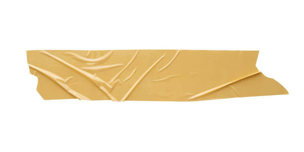 istock Brown adhesive tape isolated on white background 1188287981