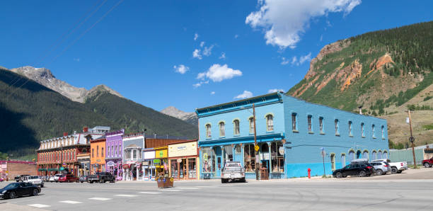 cidade velha do cowbow de silverton - silverton colorado - fotografias e filmes do acervo