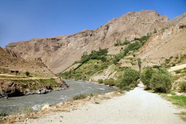 istock Pamir highway Panj river and Pamir mountains 1188305466