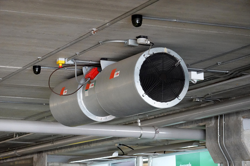 udsende Hilse Meningsløs Ventilation System Parking Lot Tunnel Jet Fan Stock Photo - Download Image  Now - Tunnel, Air Duct, Order - iStock