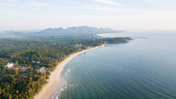 istock Top view of Thung Wua Laen Beach, chumphon 1188314312