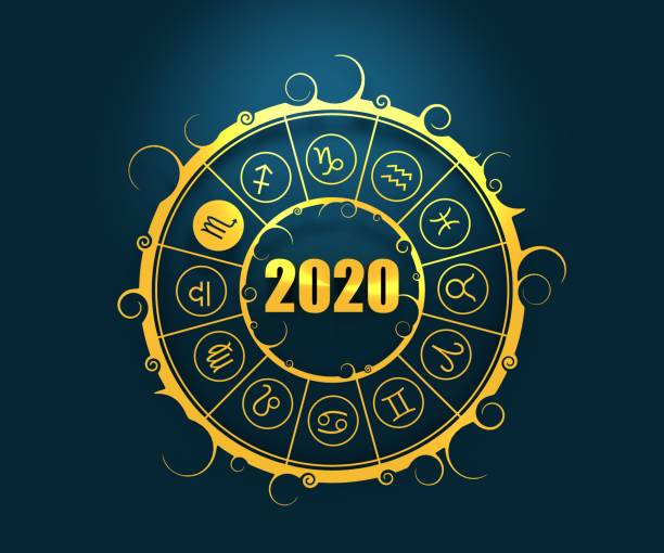 istock Astrology symbols in circle. 1188314483