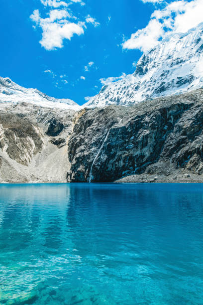 istock Crystal clear glacier lake and waterfall the Andes Mountain Peru 1188320066