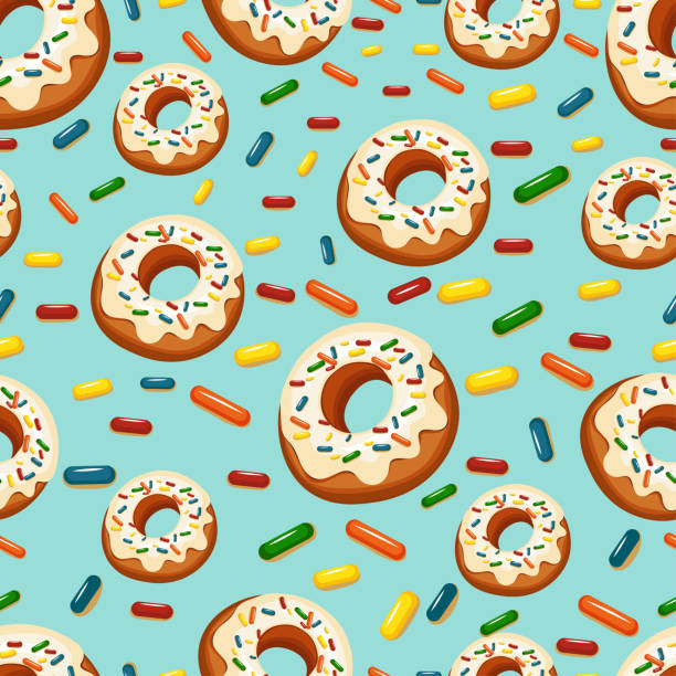 Donuts Background Image Seamless Pattern Stock Illustration - Download Image Now - Backgrounds, Baked Pastry Item, Bakery - iStock Donuts Background Image Seamless Pattern Stock Illustration - Download Image Now - Backgrounds, Baked Pastry Item, Bakery - iStock