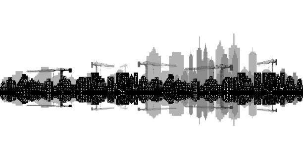 istock City ​​under construction with cranes and city skyline 1188324570
