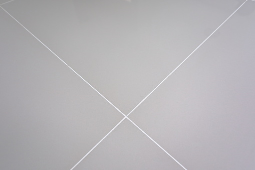 gray tile floor in new house