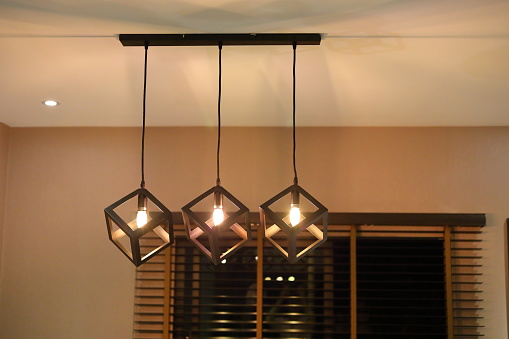 light bulb modern design interior decoration in home