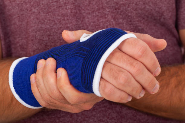 istock Bandage on injured wrist 1188327330