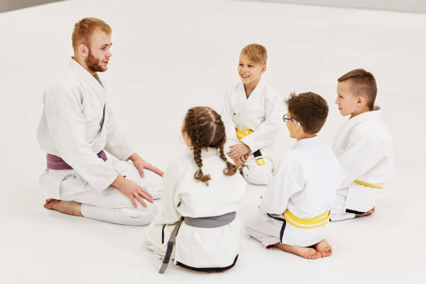 istock Children at lesson in karate 1188330903