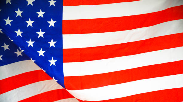 istock America flag waving with the wind for memorial day. 1188331025