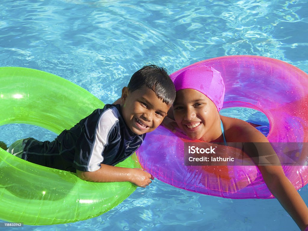 Spaß im pool - Lizenzfrei Kind Stock-Foto