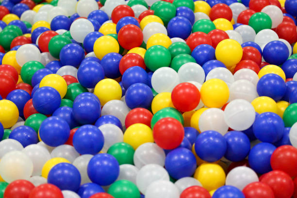 istock Pool with bright colorful plastic balls on kids playground 1188333552