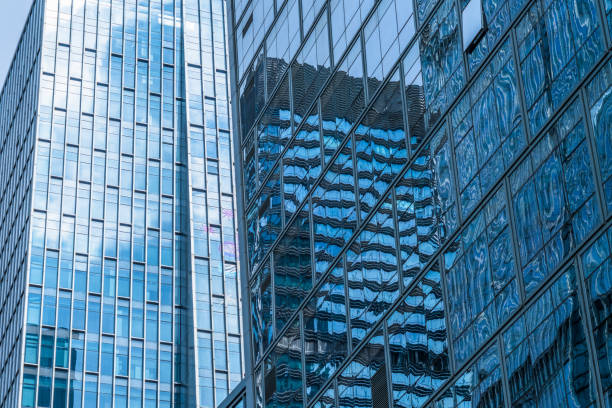 istock Urban abstract - windowed corner of office building 1188343020