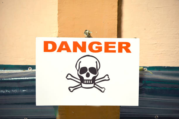 istock Danger sign with skull symbol. 1188344000
