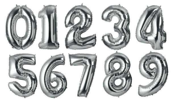 istock numbers Balloons on a white background 1188344873