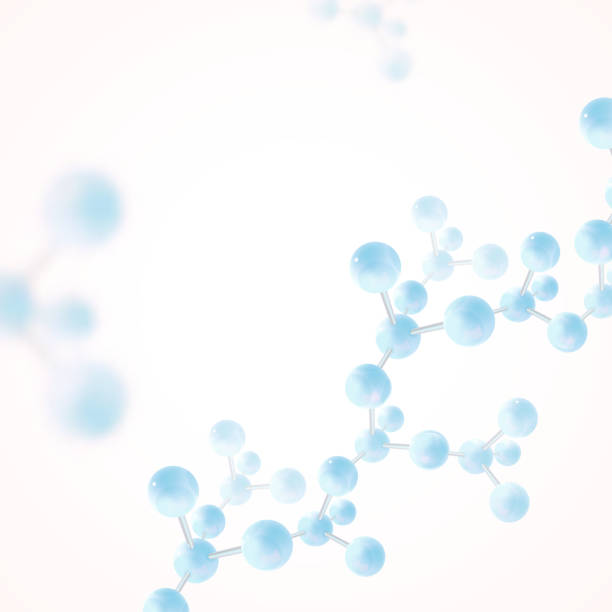 ilustrações de stock, clip art, desenhos animados e ícones de abstract molecules design - abstract backgrounds ball close up