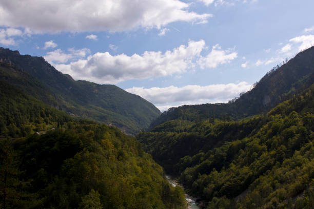 istock Mountains against the blue sky . Mountains in Montenegro. Selective focus. 1188356360