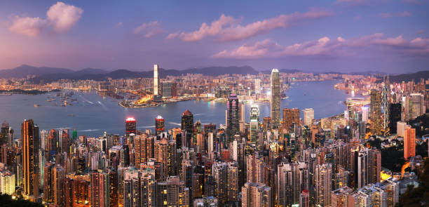 istock Hong Kong at night skyline 1188362872