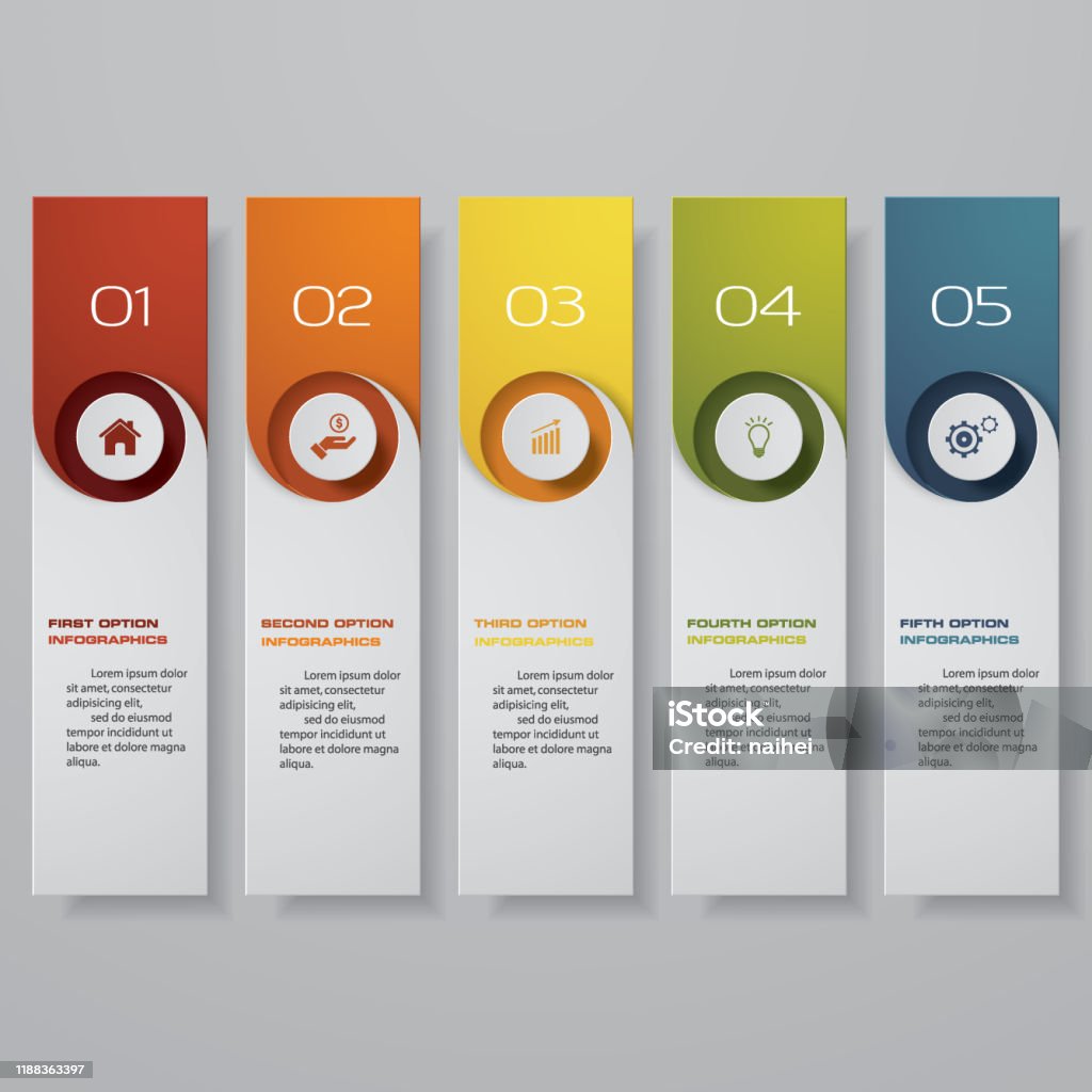 Clean Numbering Design Clean Number Banners Template Vector Stock Illustration ...