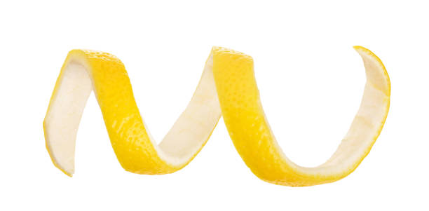 istock Lemon peel isolated on white background without a shadow. Healthy food 1188367754