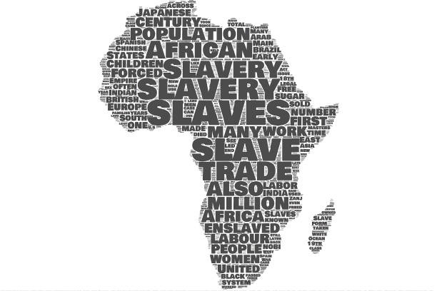 istock Slavery Africa map word cloud 1188367884