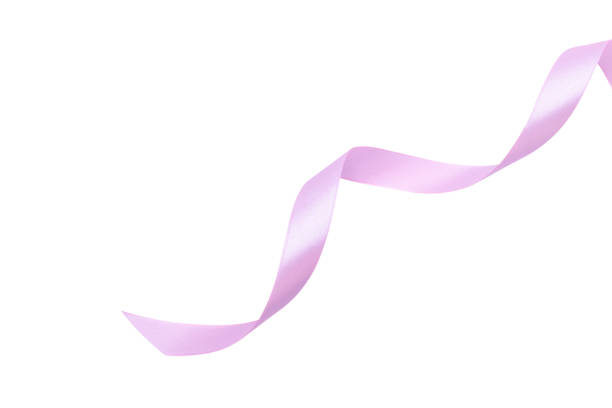 istock Pink long wave ribbon for decor card or present product concept isolated background. 1188370825