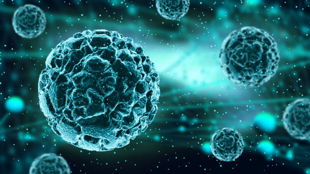 istock 3D medical background with virus cells 1188371071