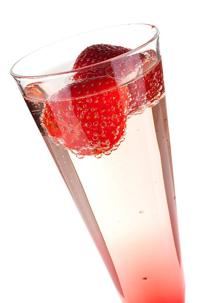 istock Champagne with strawberry - christmas alcohol cocktail 118837208