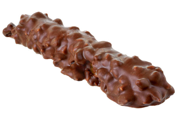 istock Chocolate bar with peanut and puffed rice isolated 1188372144