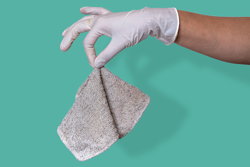Wear medical gloves For cleanliness Prevent germs.