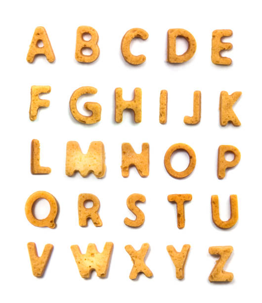 istock Alphabet cake letters isolated on the white background 1188378279
