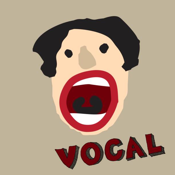 a songwriter. Pictures for use in invitation design, greeting cards, sales advertising, product printing, etc. korea singer stock illustrations