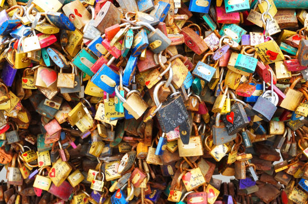 istock padlock texture as tourist vandalism 1188378819
